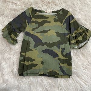 COPY - Crewcuts camo flutter sleeve shirt